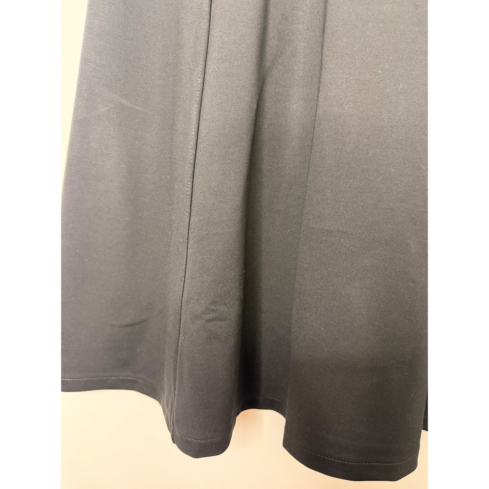 Urban Coco Black A-Line Midi Skirt Women Small Elastic Waist Viscose Blend NWT - Picture 2 of 7